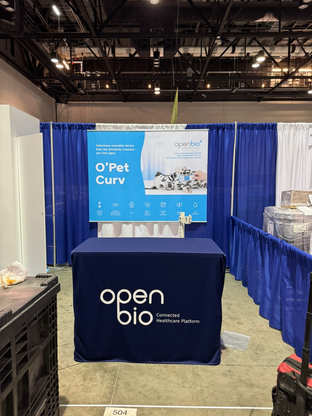 Setting up an open bio booth